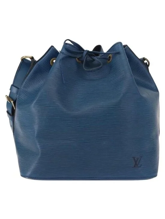 Authentic LOUIS VUITTON Epi Petit Noe Shoulder Bag Blue M44105 LV - Picture 5 of 16